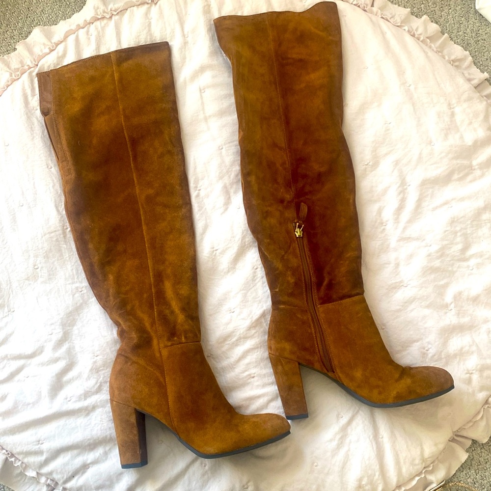 Worn once; Franco Sarto knee high boot